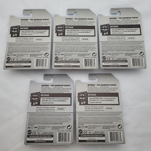 Hot Wheels 50th Anniversary Batman The Animated Series Batmobile BATMAN - Picture 2 of 4